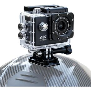 Motorcycle Helmet Camera Dash Cam for Bell Moto-9 Flex, Loop Recording Wide Angle Lens Water Resistant Helmet Recorder, Multifunctional Cycling Recorder in Saudi Arabia