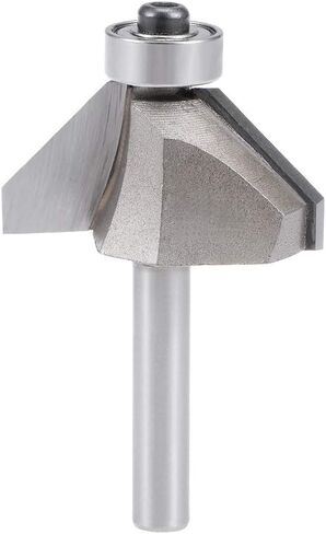 Chamfer Router Bit 45 Degree 1/4" Shank 2/3" Cutting Height Edge Forming Router Bit for Woodworking, 2.26" (57.5mm) Length in Saudi Arabia