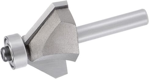 Chamfer Router Bit 45 Degree 1/4" Shank 2/3" Cutting Height Edge Forming Router Bit for Woodworking, 2.26" (57.5mm) Length in Saudi Arabia