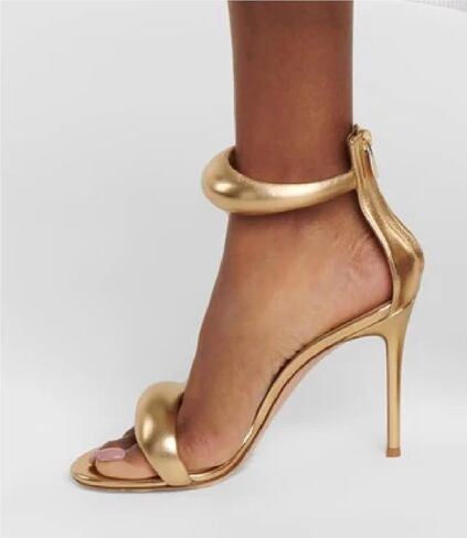 حذاء نسائي بحزام واحد وكعب عالي ورأس مستدير وإبزيم بكلمة واحدة وكعب ستيليتو مفتوح من الأمام وكعب ستيليتو كلاسيكي وأحذية مكتب للحفلات in Kuwait
