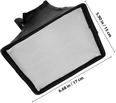MERRYHAPY كاميرا فلاش الناشر سوفت بوكس ​​المحمولة خفيفة الوزن عاكسة مصباح يدوي الناشر مرفق لDSLR Speedlight سهلة التركيب المدمجة لينة ضوء ترتد مربع in Kuwait