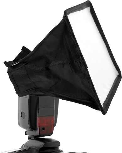 MERRYHAPY كاميرا فلاش الناشر سوفت بوكس ​​المحمولة خفيفة الوزن عاكسة مصباح يدوي الناشر مرفق لDSLR Speedlight سهلة التركيب المدمجة لينة ضوء ترتد مربع in Kuwait