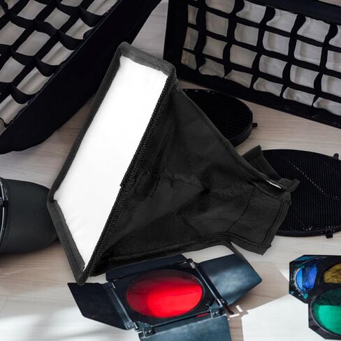 MERRYHAPY كاميرا فلاش الناشر سوفت بوكس ​​المحمولة خفيفة الوزن عاكسة مصباح يدوي الناشر مرفق لDSLR Speedlight سهلة التركيب المدمجة لينة ضوء ترتد مربع in Kuwait