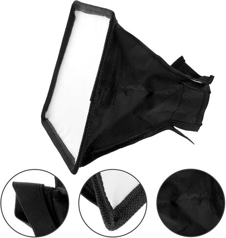 MERRYHAPY كاميرا فلاش الناشر سوفت بوكس ​​المحمولة خفيفة الوزن عاكسة مصباح يدوي الناشر مرفق لDSLR Speedlight سهلة التركيب المدمجة لينة ضوء ترتد مربع in Kuwait