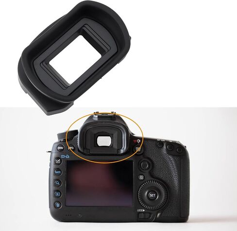 2pcs Camera Soft Long Eye Cup Compatible with Canon EOS 5D Mark III 5DS R 7D Mark II 7DM2 in Saudi Arabia