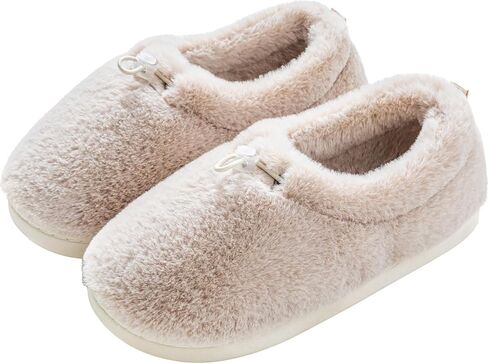 Women's Plush Memory Foam House Slippers - Lightweight Cozy Fleece- Lined Indoor Slides with Non-Slip Sole| Machine Washable in Saudi Arabia