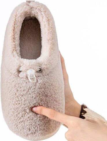 Women's Plush Memory Foam House Slippers - Lightweight Cozy Fleece- Lined Indoor Slides with Non-Slip Sole| Machine Washable in Saudi Arabia