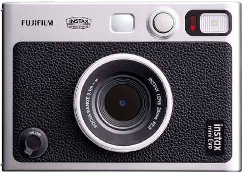 حزمة كاميرا FUJIFILM INSTAX MINI EVO Hybrid الفورية (أسود) مع 40 ورقة فيلم فورية + بطاقة ذاكرة 32 جيجابايت + حقيبة حمل + ألبوم صور 64 جيبًا + قطعة قماش للتنظيف من الألياف الدقيقة in Saudi Arabia