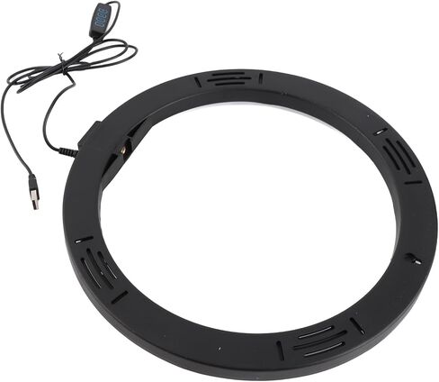 مصباح دائرة USB من CHICIRIS مع واجهة توسيع الحذاء البارد المزدوج، 12 بوصة 160LED، 3 مفتاح درجة حرارة اللون لاستوديو التصوير الفوتوغرافي لغرفة المكياج in Saudi Arabia