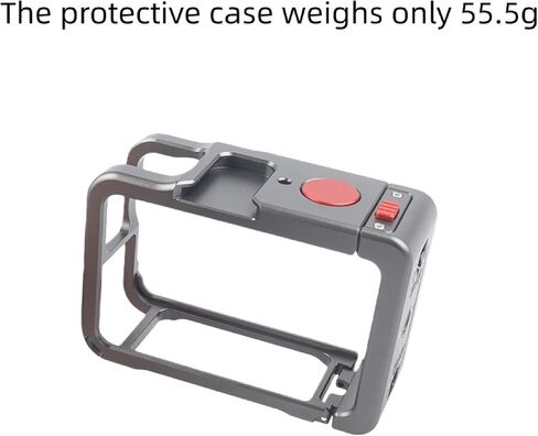 Suitable for DJI Action 6 Aluminum Alloy Rabbit Cage, Expansion Frame Protective Case Cold Shoe Panoramic for DJI Action 6 Camera Accessories in Saudi Arabia