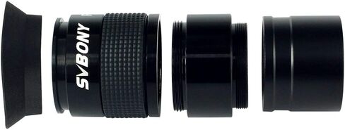 SVBONY 62 Degrees Telescope Eyepieces 4mm 10mm 23mm and 2X Barlow Wide Angle Aspheric Telescope Eyepiece Set Bundle with 40mm 1.25 inches Plossl Lens 40 Degree Field for Astronomical Observation in Saudi Arabia