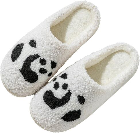 Women's Ultra Cozy Plush Slippers with Memory Foam - Non-Slip Winter Indoor House Shoes, Warm Fuzzy Comfy Cute Footwear for Her, Festive Home Comfort in Saudi Arabia