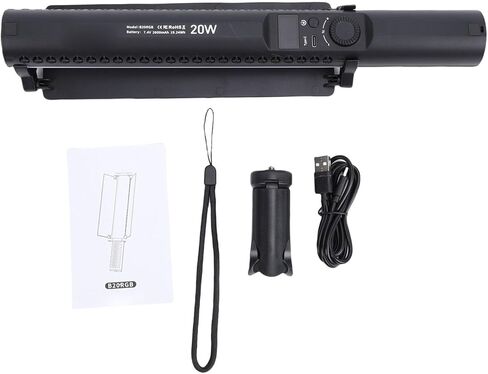 PUSOKEI 20W RGB LED Stick Light للتصوير الفوتوغرافي، إضاءة فيديو بالألوان الكاملة مع 36000 لون ومغناطيس قوي، 95+ CRI 1800K -9000K Bi - شريط إضاءة محمول ملون لإنشاء المحتوى in Saudi Arabia