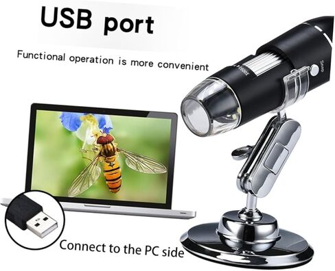 مكبر رقمي محمول بمجهر USB عالي الطاقة من BESPORTBLE مع سطوع قابل للتعديل لإصلاح الإلكترونيات وفحص المجوهرات واستخدام المختبر والاستكشاف التعليمي in Kuwait
