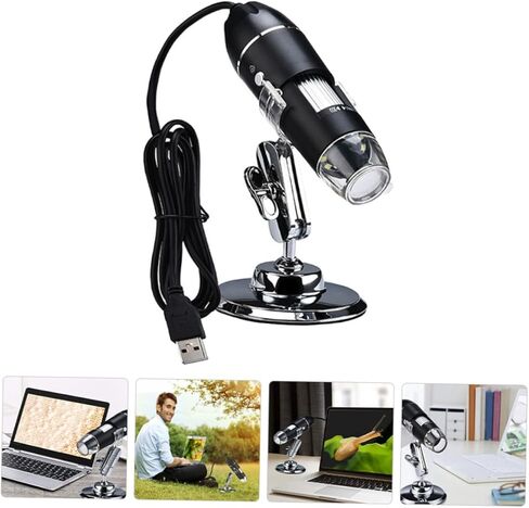 مكبر رقمي محمول بمجهر USB عالي الطاقة من BESPORTBLE مع سطوع قابل للتعديل لإصلاح الإلكترونيات وفحص المجوهرات واستخدام المختبر والاستكشاف التعليمي in Kuwait