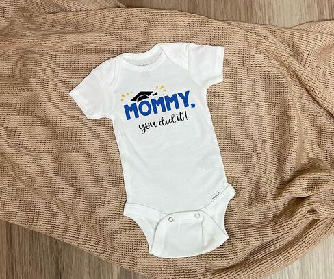 Mommy You Did It Baby Bodysuit | Mom Graduation Gift | Mom Graduation Baby Jumpsuit in Saudi Arabia
