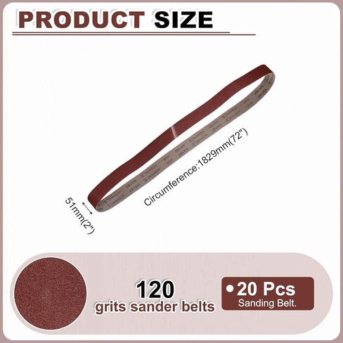 HARFINGTON 3 x 18 Inch Sanding Belts, 10 Pcs 80 Grits Aluminum Oxide Abrasive Belt Sander File Belt for Woodworking, Metal Polishing, Knife Sharpener in Saudi Arabia
