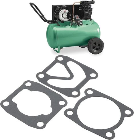 3 Sets Air Compressor Valve Plate Gaskets Cylinder Head Base Washers for Air Compressor, Hole Spacing 48 * 62mm in Saudi Arabia