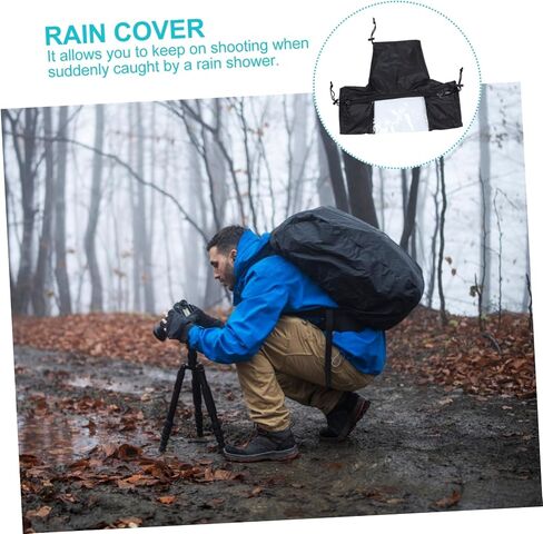 Artibetter Camera Rain Cover for DSLR Mirrorless Cameras Protective Raincoat Shield Against Rain Snow Sand and Dirt Suitable for Outdoor Photography in Harsh Weather Conditions in Saudi Arabia