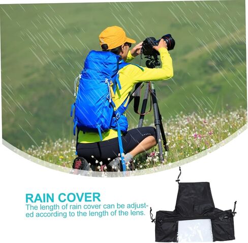 Artibetter Camera Rain Cover for DSLR Mirrorless Cameras Protective Raincoat Shield Against Rain Snow Sand and Dirt Suitable for Outdoor Photography in Harsh Weather Conditions in Saudi Arabia