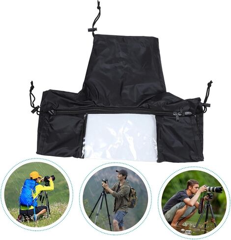 Artibetter Camera Rain Cover for DSLR Mirrorless Cameras Protective Raincoat Shield Against Rain Snow Sand and Dirt Suitable for Outdoor Photography in Harsh Weather Conditions in Saudi Arabia