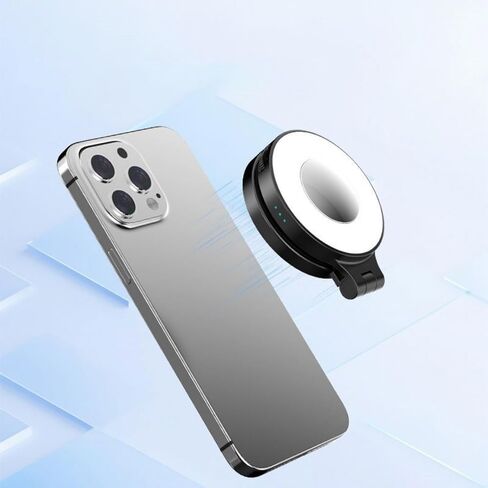 Magselfie Pocket Light, 3-in-1 Magnetic Beauty Selfie Light for Phones, Magnetic Selfie & Beauty Light, 360° LED Foldable Magnetics Fill Lights, Adjusted Fill Light for Makeup for Selfies (White) in Saudi Arabia