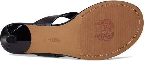 صندل Vince Camuto نسائي بكعب Lina Thong بكعب صغير، أسود، 5.5 in Kuwait