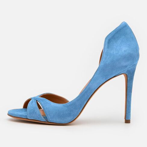 LEHOOR النساء زقزقة اصبع القدم Stiletto الكعب العالي عبر حزام D'Orsay صندل الكعوب الانزلاق على الرجعية 3.5 بوصة Stiletto كعب مضخات مفتوحة اصبع القدم الجانب قطع الصنادل ماتي مثير مكتب الزفاف أنيقة 4-13 M US in Kuwait