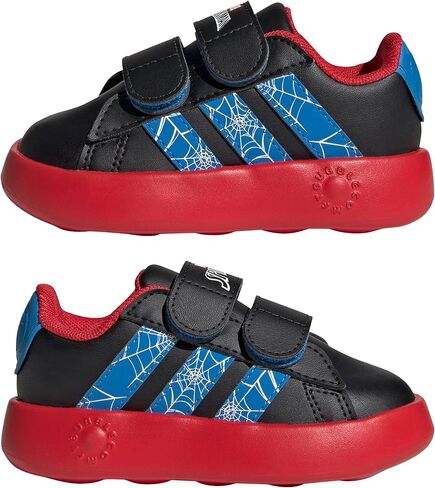 حذاء رياضي Marvel Grand Court مزود بخطاف وحلقة من Adidas Baby-Boy in Kuwait