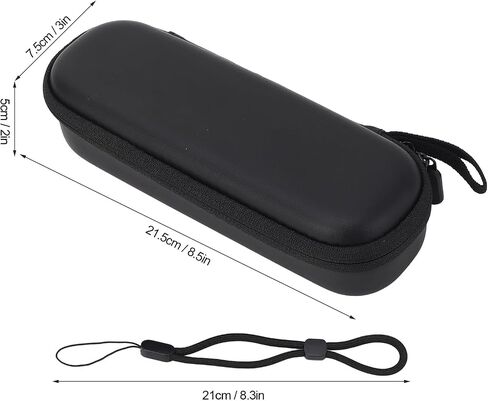 Haofy Shockproof Camera Carrying Case For OSMO POCKET 3 Compact Portable Bag with Dual Way Zippers Soft Lining Velvet Interior For Cameras Accessories (Black) in Saudi Arabia