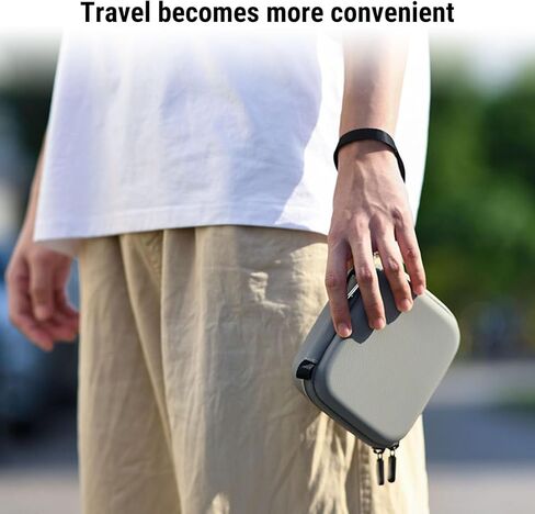 Gugxiom Protective Carrying Case for Nano and Accessories, Portable PU Leather Storage Bag Travel Case with Hand Strap in Saudi Arabia