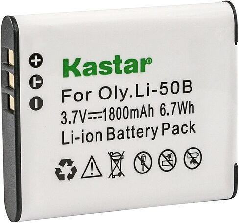 Kastar 1-Pack Battery Replacement for Olympus Tough TG-835, Tough TG-850, Tough TG-870, VG-170 VG-190, VH-410, VH-5, VH-510, VH-515, VH-520, VR-340, VR-350, VR-360, VR-370, XZ-1, XZ-10 Cameras in Saudi Arabia