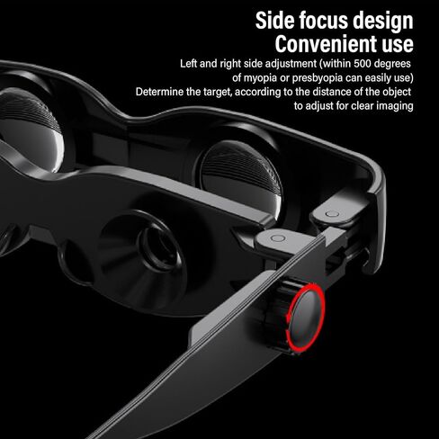 Fishing Binoculars Glasses, 3X Magnification, Adjustable Focusing HD Lens, Ergonomic Nose Pad, for Bird Watching,Tv,Sports,Concerts,Theater,and Sightseeing in Saudi Arabia