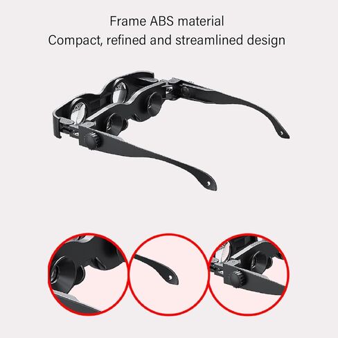 Fishing Binoculars Glasses, 3X Magnification, Adjustable Focusing HD Lens, Ergonomic Nose Pad, for Bird Watching,Tv,Sports,Concerts,Theater,and Sightseeing in Saudi Arabia