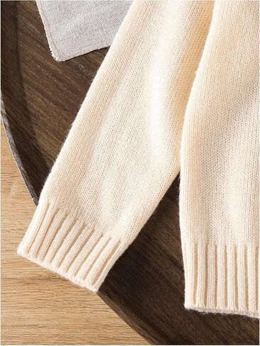 سترة WDIRARA للفتيات الصغيرات برسومات فيونكة لطيفة ورقبة دائرية وأكمام طويلة in Kuwait