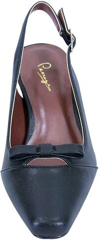 Peerage Jodie Women's Wide Width Bow Accented Dress Slingback Pumps in Saudi Arabia