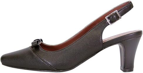 Peerage Jodie Women's Wide Width Bow Accented Dress Slingback Pumps in Saudi Arabia