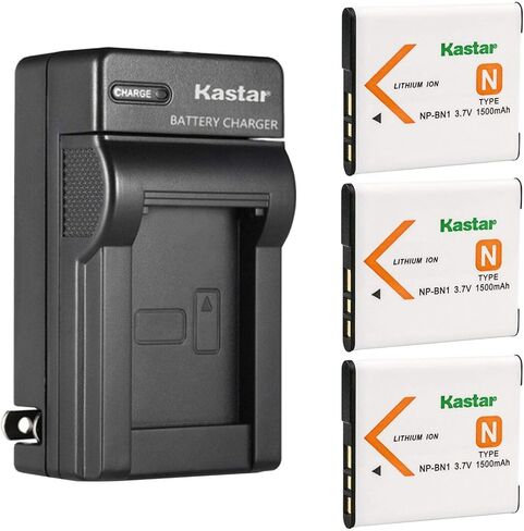 استبدال شاحن بطارية حائط تيار متردد من Kastar لكاميرات Sony Cyber-Shot DSC-QX100، وCyber-Shot DSC-T99، وCyber-Shot DSC-T110، وCyber-Shot DSC-TF1، وCyber-Shot DSC-TX5، وCyber-Shot DSC-TX7 in Saudi Arabia