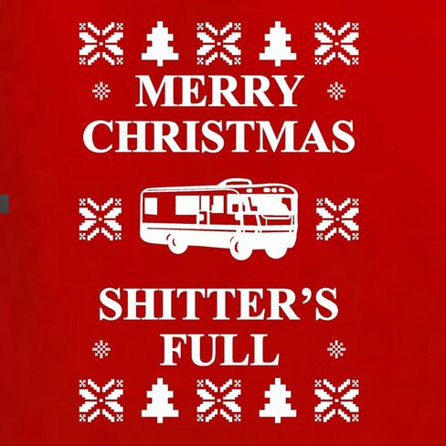 سترة Merry Christmas Shitter's Full Ugly Christmas للأطفال الرضع من الأولاد والبنات، أحمر، 12M in Saudi Arabia