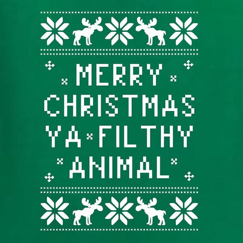 Wild Bobby Merry Christmas Ya' Filthy Ugly Christmas Sweater Baby Creeper Boys Girls Infant Bodysuit - Kelly، 12M in Saudi Arabia