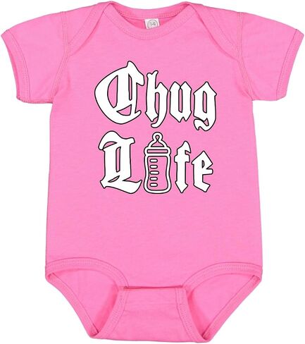 القرش والمطرقة Chug Life مضحك زجاجة حليب الأطفال البلطجة محاكاة ساخرة ثقافة البوب ​​الطفل الزاحف بنين بنات الرضع ارتداءها in Kuwait