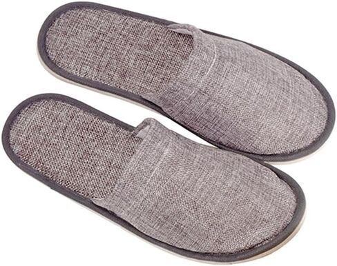 1 Pair Grey Breathable Home Guest Slippers Are Suitable For Spa, Hotel, Party Guests, And Travel in Saudi Arabia