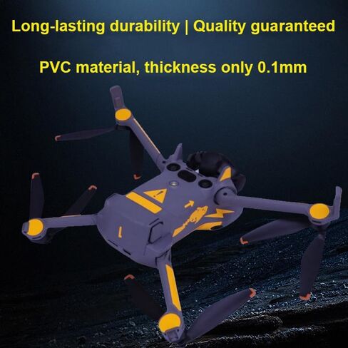 Personalized Glowing Decorative Sticker Kit for DJI Mini 5 Pro Drone Protective Waterproof Anti-Scratch Wear-resistance UV-resistance Skin Film Decal DIY Accessories (Glowing Pink) in Saudi Arabia