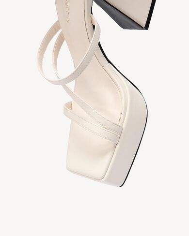 NEWBELLA Women's Platform High Heel Sandals - Fashionable Summer Sandals with Comfortable Cushion, Cone Heel Open Toe Dressy Shoes for Women in Saudi Arabia