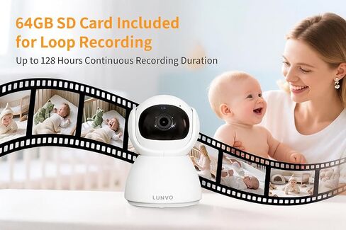 جهاز مراقبة الأطفال، شاشة IPS HD مقاس 5 بوصات بدقة 720 بكسل، لا يوجد اتصال Wi-Fi FHSS آمن، بطارية 5000 مللي أمبير في الساعة، رؤية ليلية، اكتشاف صوت VOX، محادثة ثنائية الاتجاه، تنبيهات درجة الحرارة، عموم/إمالة/تكبير/تصغير، تسجيل حلقي، بطاقة SD سعة 64 جيجاب in Saudi Arabia