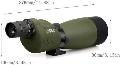 Telescopes for Adults Astronomy, High Power 25-75X70 Telescope Zoom Scope Dv17 BAK4 Prism Lens Coating Monocular Waterproof Outdoor Optical Mirror, Used for Shooting, Archery, Bird Watching in Saudi Arabia