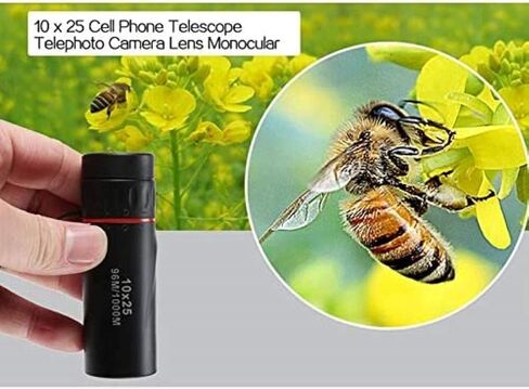 Telescopes for Adults Astronomy, High Power Telescope 10 25 High Times High Definition Dual Focus Zoom Monocular Pocket Telescope, Size: 9.2 3cm New in Saudi Arabia