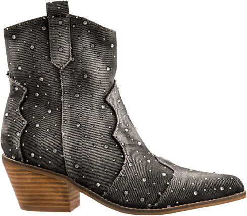 Corkys Footwear Hey Girl Womens Front Row 2.5-Inch Heeled Bootie - Featuring A Padded Insole For All Day Wear, AB Rhinestones On The Upper, And Western Look in Saudi Arabia