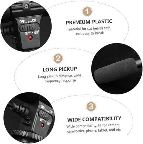 ARTIBETTER Wide Compatibility Microphone for Filmmaking Interview Microphone for Camera Long Pickup Distance High Definition Audio Recording in Saudi Arabia