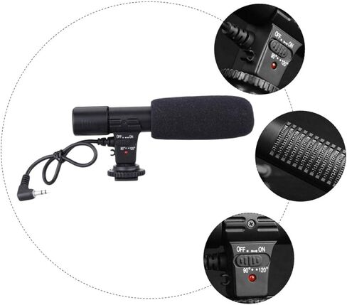 ARTIBETTER Wide Compatibility Microphone for Filmmaking Interview Microphone for Camera Long Pickup Distance High Definition Audio Recording in Saudi Arabia